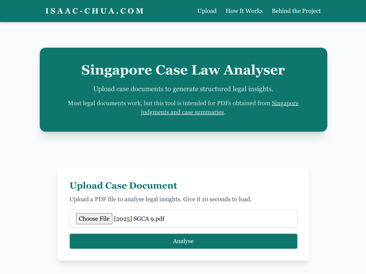 First Juridescent prototype interface